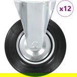 vidaXL Fiksna kolesa 12 kosov 200 mm, (21415154) | Shoptok.si