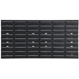  Set polica za radionicu od 26 dijelova, crvene i crne, 77 x 39 cm, polipropilen | shoptok.hr