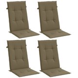 Jastuci za stolice 4 kom prošarano smeđesivi 120x50x4cm tkanina | shoptok.hr
