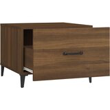 Stolići za kavu s metalnim nogama 2 kom boja hrasta 50x50x40 cm Smeđa | Shoptok.si