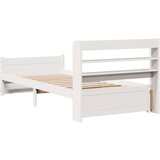 vidaXL Okvir kreveta s uzglavljem bez madraca bijeli 90x190 cm | shoptok.hr