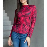 Gemre Red blouse decorated with Amaya print | Shoptok.si