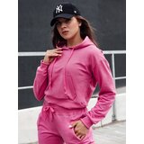 DStreet Bluza damska z kapturem TRENDHOOD różowa | Shoptok.si