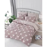 - dusty rose dusty rosewhite double quilt cover set (eu) (it)