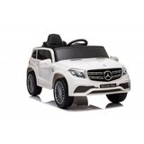 Mercedes Džip GL63 Licencirani dečiji automobil na akumulator sa kožnim sedištem i mekim gumama - Beli Cene