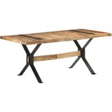 Blagovaonski stol 180 x 90 x 76 cm od grubog drva manga | shoptok.hr