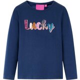  Dječja majica dugih rukava tamnoplava 104 | shoptok.hr