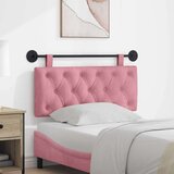  Držeće uzglavlje Zidne Ružičasta 110 x 55 x 7 cm Baršun - Ružičasta 100 cm bez LED | shoptok.hr