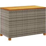  Vrtna kutija za pohranu siva 110x55x63cm poliratan drvo bagrema | shoptok.hr