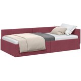  Kutni okvir kreveta Vinska crvena 100 cm x 200 cm tkanina | shoptok.hr