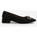S. BARSKI Low-Heeled Pumps With Eco Suede Embellishment S.Barski | Eponuda.ba