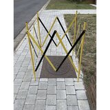 MOTTEZ ograja za jaške, raztegljiva, dxš 1000 x 1000 mm, de 1 kos, rumene / črne barve | Shoptok.si