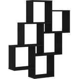 vidaXL Polica na zidu Crni hrast Drvo 78.1 cm x 15 cm x 92.3 cm | shoptok.hr