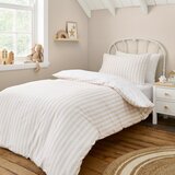 Bianca Bela/bež bombažna otroška posteljnina za zakonsko posteljo 200x200 cm Mini Star & Stripes – | Shoptok.si