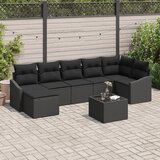 vidaXL 8-dijelni vrtni sofa set s jastucima bež poli ratan Cijene