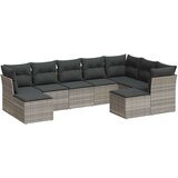 vidaXL 9-dijelni set vrtnih sofa od poliratana s jastucima svjetlosivi | shoptok.hr