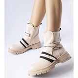 Gemre Beige insulated ankle boots Laderoute | ePonuda.com