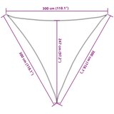  Jedro za zaštitu od sunca 160 g/m² tamnozeleno 3 x 3 x 3 m HDPE | shoptok.hr
