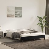 vidaXL Posteljni okvir črna 140x200 cm žamet Cene