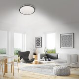 BRILONER nadgradna strop. svetilka led skizo 48WM cct, dim črn rob, star | Shoptok.si