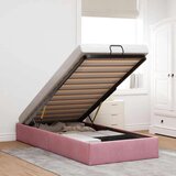 vidaXL Otomanski posteljni okvir brez vzmetnice roza 80x200 cm žamet | Shoptok.si