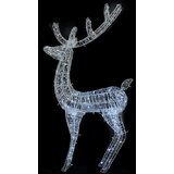 vidaXL XXL božični jelen iz akrila 250 LED lučk 180 cm hladno bel | Shoptok.si