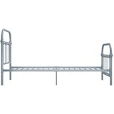  Okvir za krevet sivi metalni 100 x 200 cm | shoptok.hr