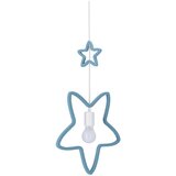 Candellux Lighting Bijela/svijetlo plava viseća svjetiljka s tekstilnim sjenilom Single – | shoptok.hr