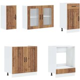  8-dijelni set kuhinjskih ormarića Kalmar konstruiranog drva | shoptok.hr