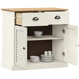 Komoda s ladicama VIGO 78x40x75 cm bijela od masivne borovine | Eponuda.com