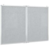  Magnetna bijela ploča sklopiva 120 x 100 x 1,7 cm aluminijska | shoptok.hr