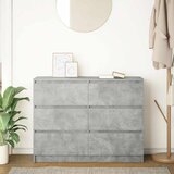  Komoda beton siva 100x35x76 cm konstruirano drvo | shoptok.hr
