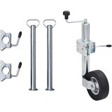 vidaXL Potporni kotač za prikolicu 60 mm 2 potporne cijevi 3 stezaljke | shoptok.hr