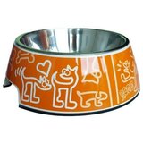 Rogz bowlz orange doodle l činija | ePonuda.com