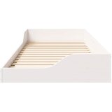  Krevetna konstrukcija Bijelo 90 x 220 cm Čvrsto borovo drvo | shoptok.hr
