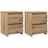  Noćni ormarići 2 kom boja hrasta 30x30x40 cm konstruirano drvo | shoptok.hr