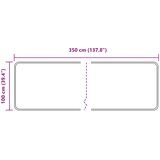 Traka za tepih MARSA Sivi 100 x 350 cm Poliester i PVC | Eponuda.ba
