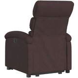  Naslonjač na podizanje tamnosmeđi od tkanine | shoptok.hr