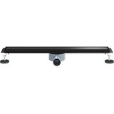Tuš kanal 2-u-1 sa 360° sifonom Crna 70 cm Nehrđajući čelik 304 | shoptok.hr