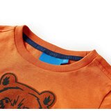  Dječja majica s dugim rukavima tamnonarančasta 128 | shoptok.hr
