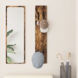 vidaXL Nadwyčajna obešalnik za plašče Dimljeni hrast 20 x 1.5 x 100 cm | Shoptok.si