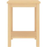 vidaXL Nočna omarica svetli les 35x30x47 cm trdna borovina | Shoptok.si