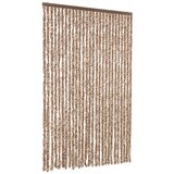 Furnova Zavesa proti mrčesu bež in temno rjava 118x220 cm šenilja, (21917765) | Shoptok.si