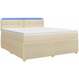  Boxspring krevet s madracem Krem 140 x 200 cm Tkanina | shoptok.hr