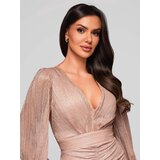 Edoti Women's mini dress with long sleeves and v-neck RUBI DL | Shoptok.si