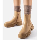 Gemre Beige ankle boots with rubber insert D'Isola | Shoptok.si