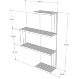 Hanah home cambel - walnut walnut wall shelf | ePonuda.com