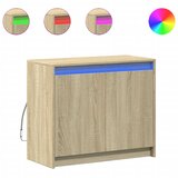 Maison Chic Komoda - Predalnik z LED sonoma hrast 72x34x61 cm inženirski les, (21721644) Cene