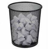 Office Waste Bin Metal Mesh Round Black 10 L | shoptok.hr