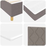 Box Postelja z vzmetnico z vzmetnico Taupe 200 x 200 cm blago - - taupe - 93.78 - 200 x 200 cm - | Shoptok.si